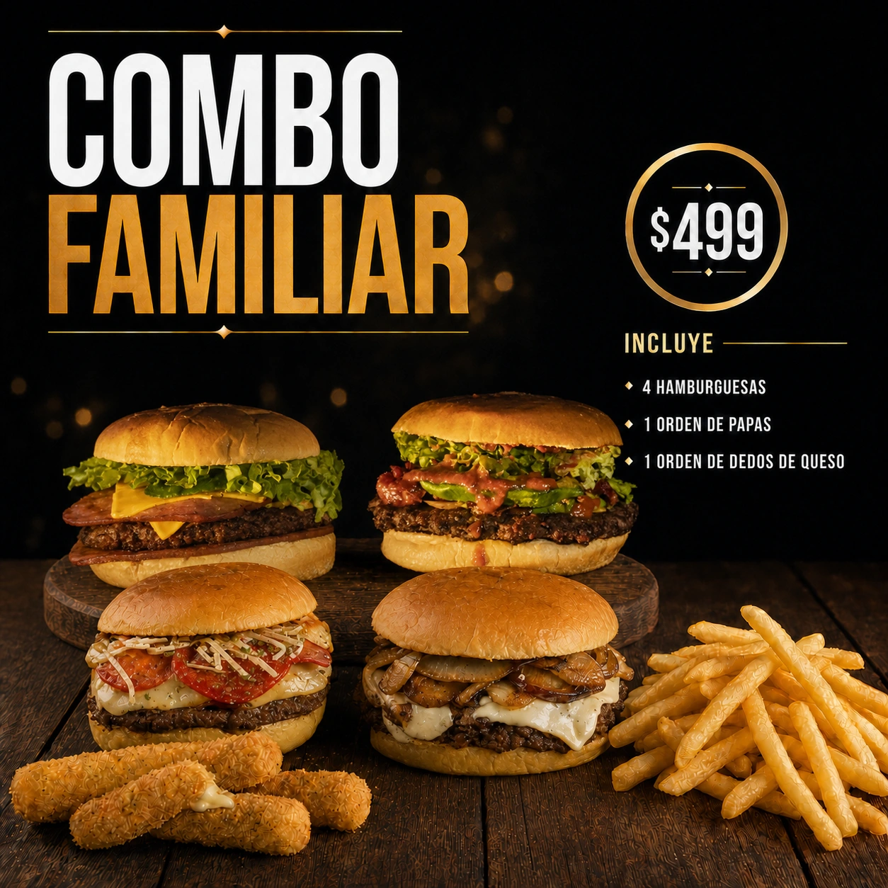 Combo Familiar de Lord Burger